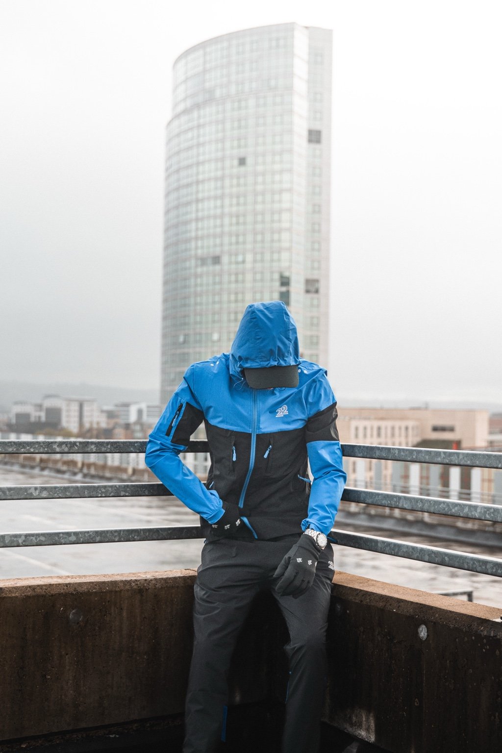 22UNION Laser blue stealth tracksuit Inc tee