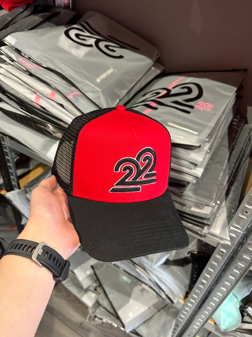 22Union Cap "Red/Black"