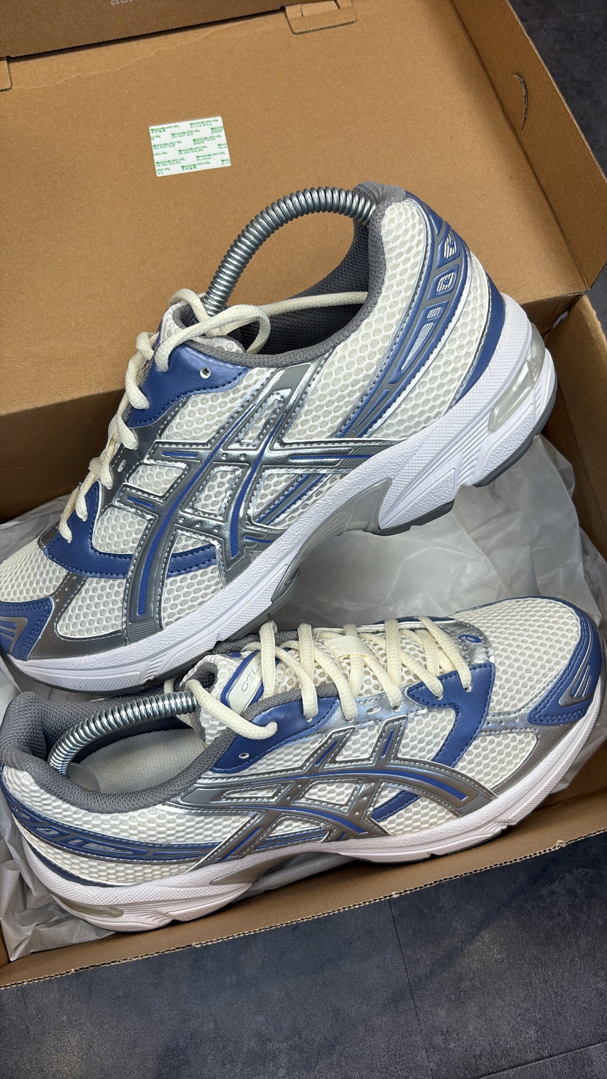Mens blueberry cream asics