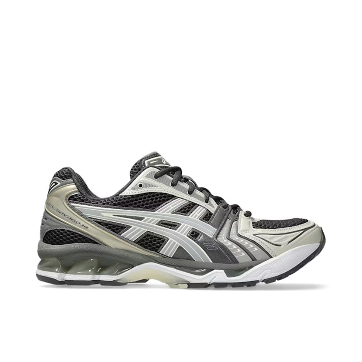 Asics Kayano 14's Obsidian Cement Grey
